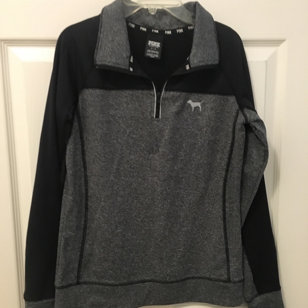 PINK gray and black hoodie/sweater